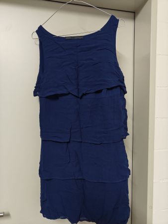 Zara Basic Sommerkleid, Grösse S, dunkelblau