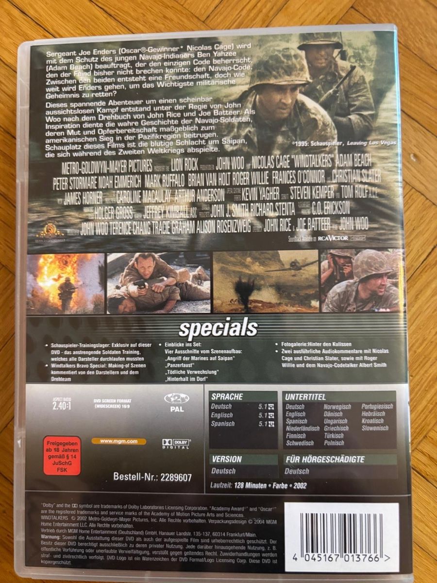 Tutti i DVDs: Windtalkers – Usato da Brunnen venduto da pel_vk7g 1