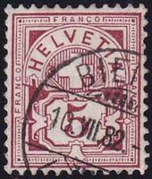 1882, Ziffermuster Nr. 54, von BIENNE 10.Vll.82
