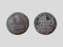 AB 1.- BRAUNSCHWEIG WOLFENBÜTTEL 1/12 TALER 1789 Silber