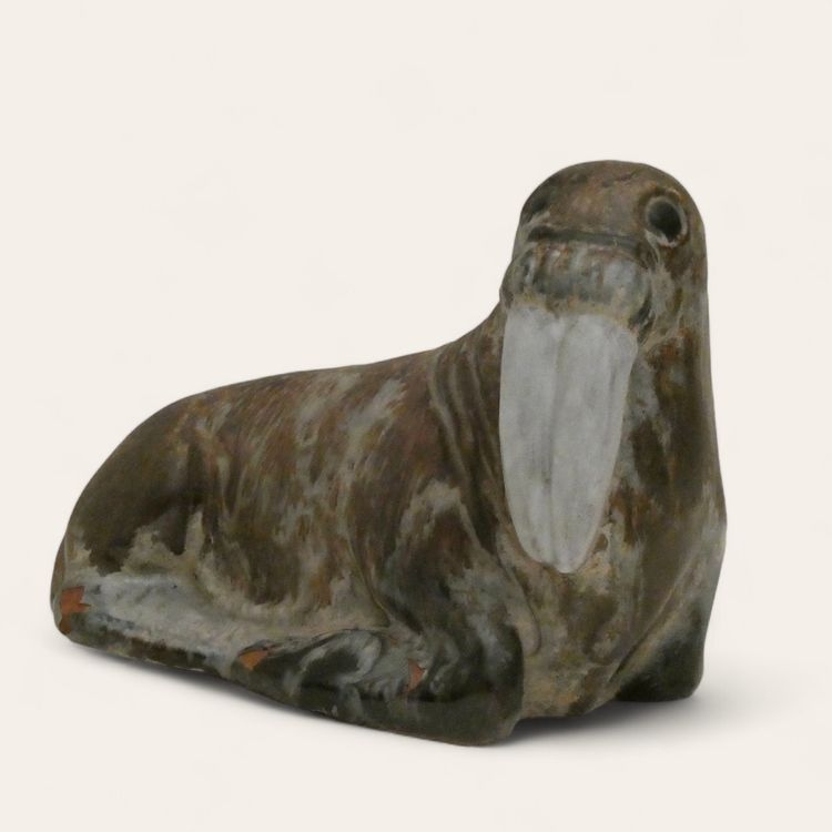Petite Figurine Morse En Plâtre – Moule Céramique Alberta A-14 – 4 Pouces