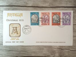 TR51 Enveloppe + Timbre Antigua 1970