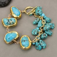 Wunderschön Türkis Armband 20 cm Bracelet Turquoise