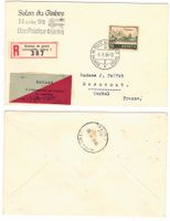 Lettre R. de Genève BPA A395 pour Mercenat (F) 6.X.46