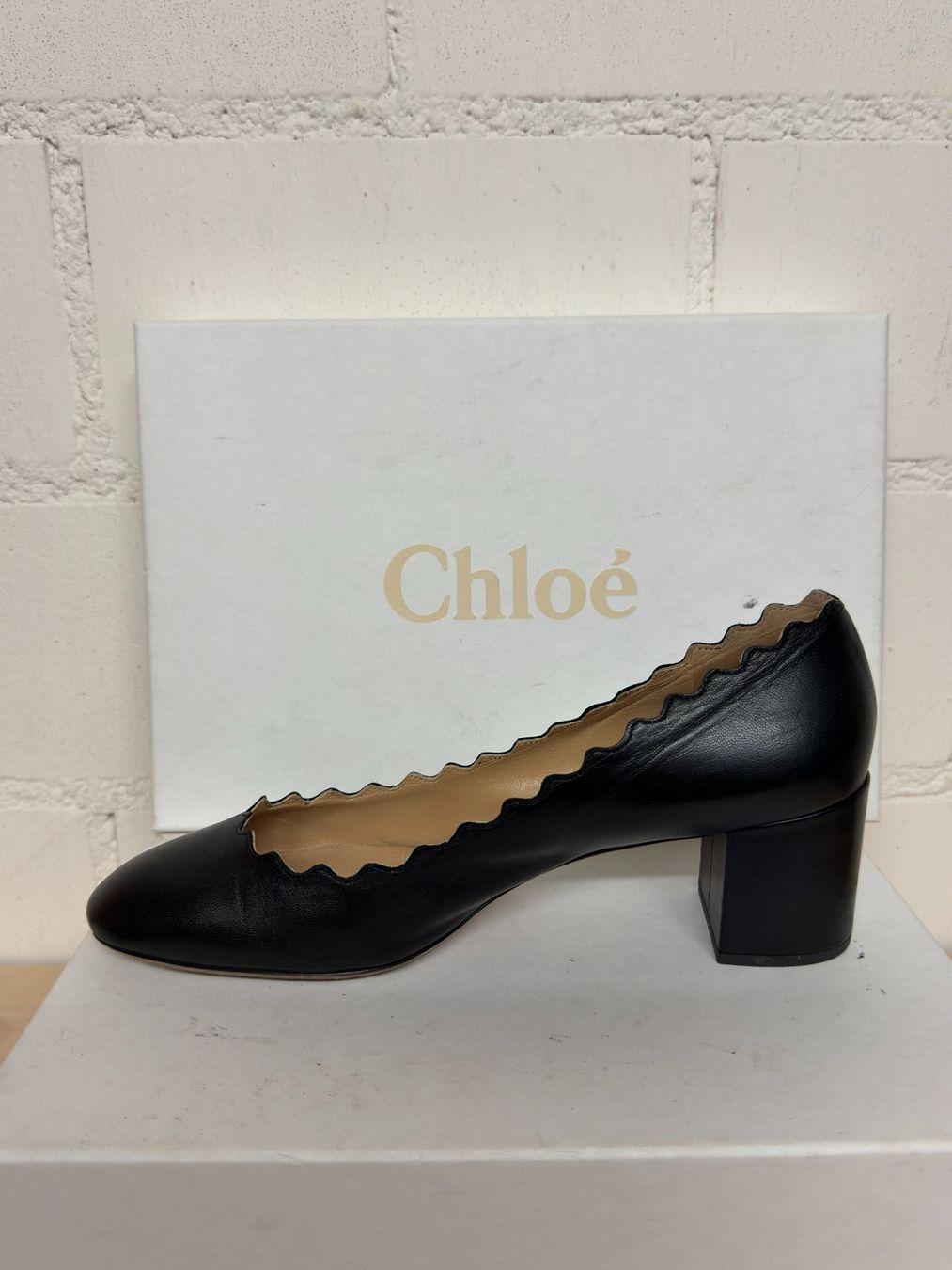 Chloé Chaussures femmes: Chloe Pumps Leder mit Blockabsatz – D'occasion à Dübendorf par ilazzi 2
