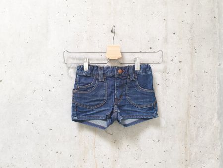 Short en jeans H&M, bleu denim foncé, fille, taille 122