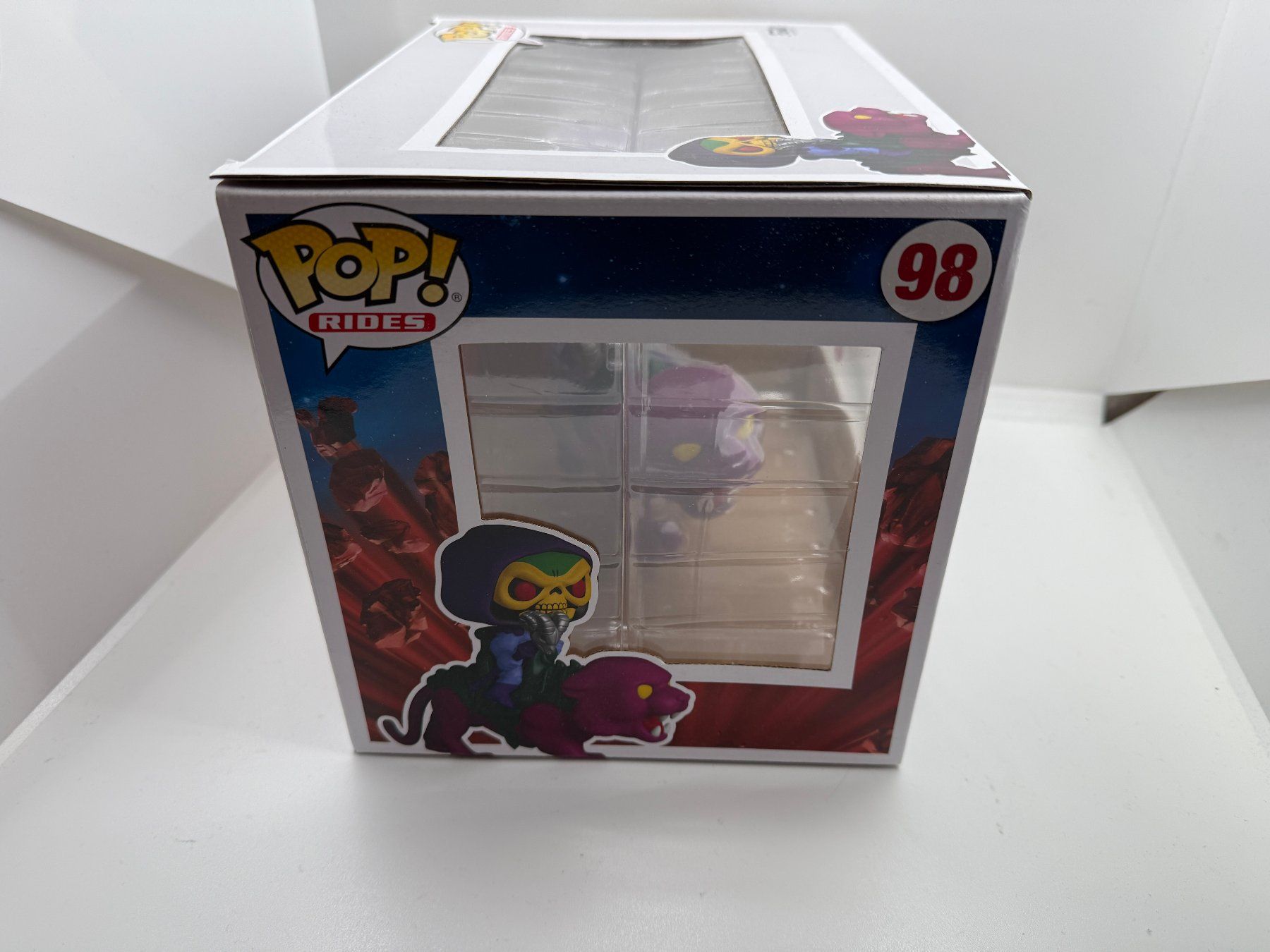 Funko Figuren: Pop Rides Skeletor Panthor - Edition Limitée Floquée #98 – Neu und originalverpackt aus Monthey von Black-Cockatoo 1