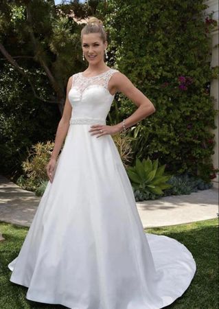 Hochzeitskleid Weiss Spitze Grösse 36 Neu Zustand