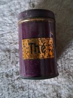 Dose "Thé" Vintage Metall Purple Gold Etikette, Puppenhaus