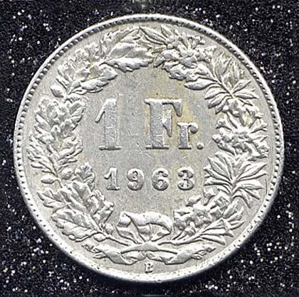 Alle Münzen: Münze CH Silber "1963" – Gebraucht aus Zug von BAMBI51