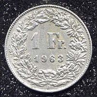 Münze CH Silber "1963"