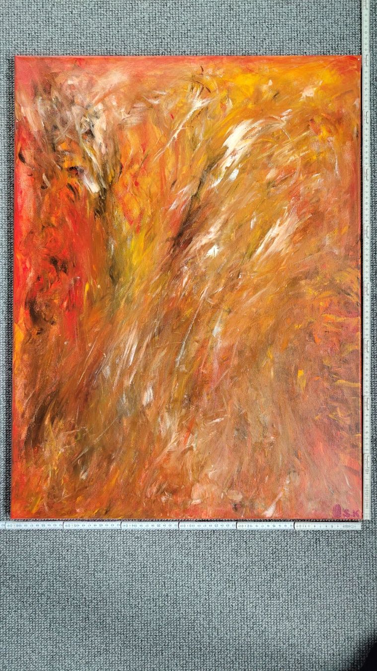 Tableaux: Abstraktes Acrylbild, handgemalt 60x80cm – D'occasion à Ballwil par bom_ar