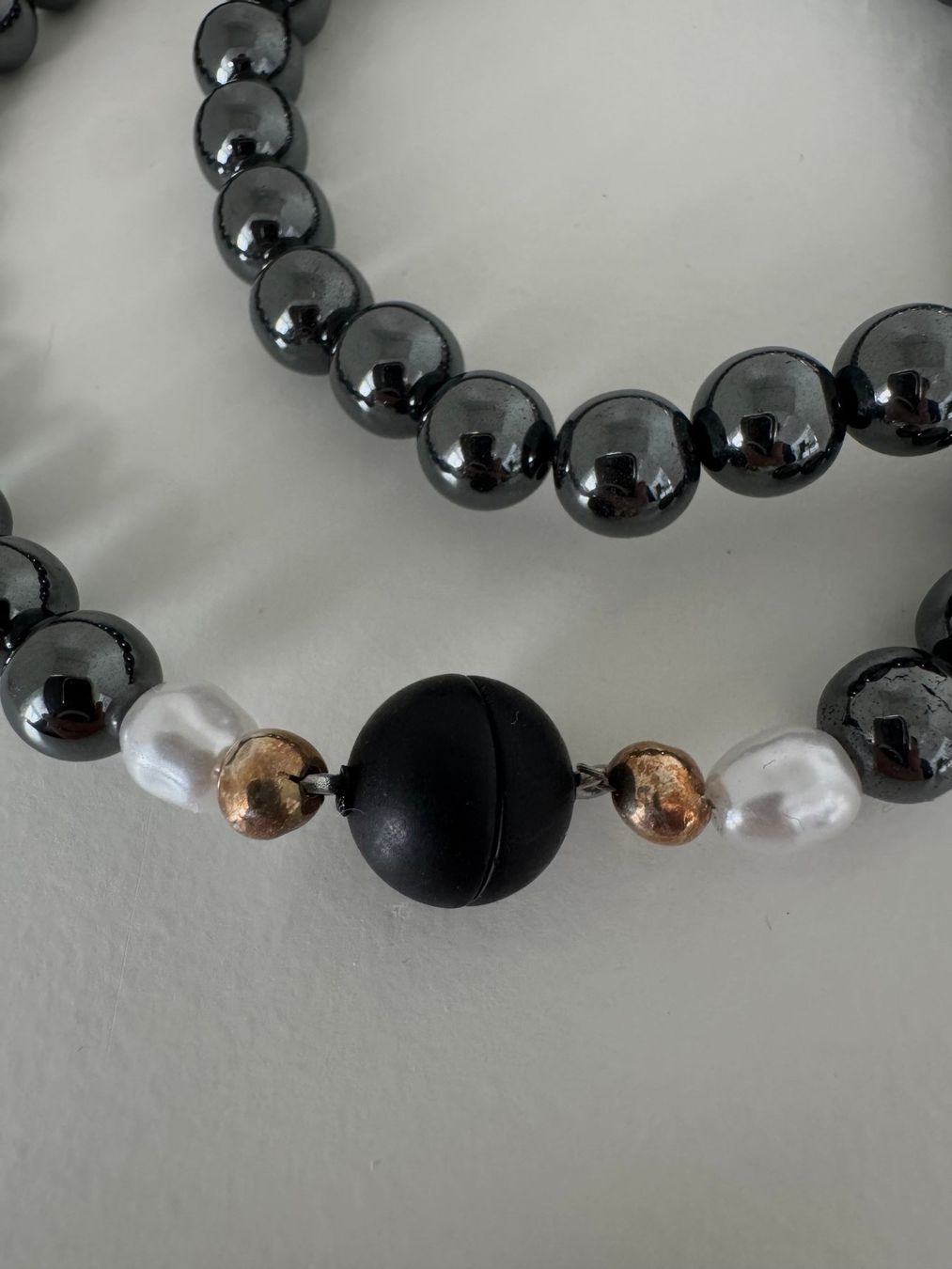 Catenine: Halskette Hämatit, Kunstelemente – Nuovo (secondo la descrizione) da Biberist venduto da tl-schmuck 3
