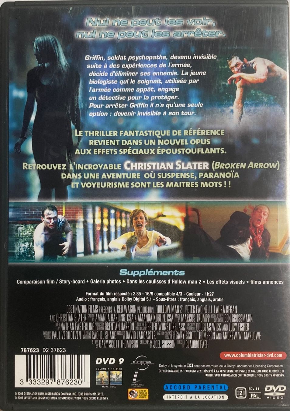 Tutti i DVDs: HOLLOW MAN 2 (L'EXPÉRIENCE A DÉGÉNÉRÉ – Usato da Poliez-Pittet venduto da Newtown-Records 1