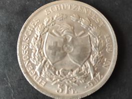 5 francs monnaie de tir Zoug 1869 (copie)