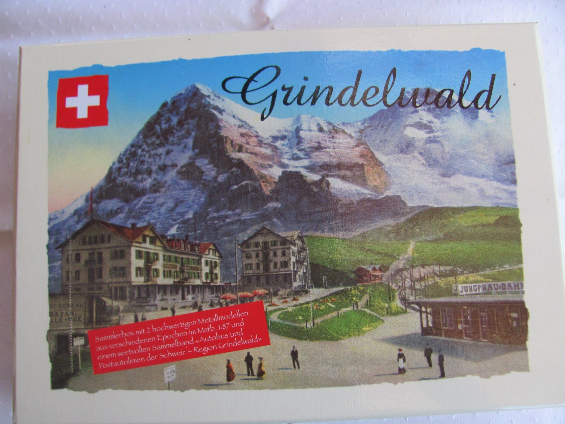 Modellini d'auto: Modellbusse Grindelwald mit Geschenkbox u. schönem Prospekt – Nuovo e nell'imballaggio originale da Bellach venduto da spiegel4562