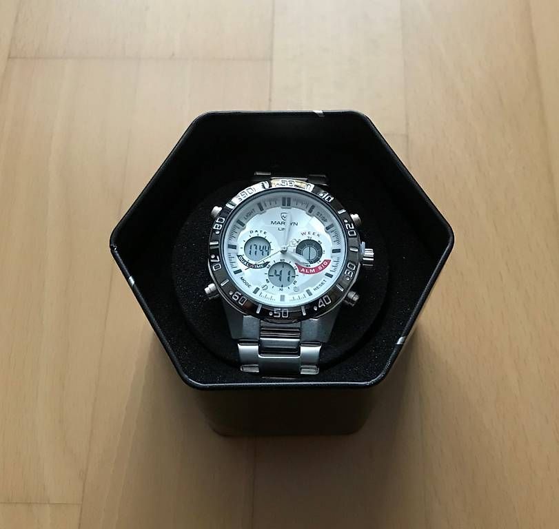 Uhren: Edle Sport-Chrono Herrenuhr – Neu (gemäss Beschreibung) aus Goldach von Elrosso 1