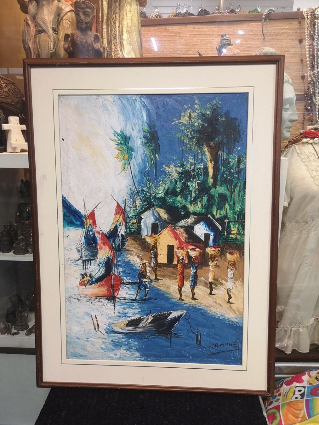 Dipinti: TABLEAU NAÏF SIGNÉ – Usato da Genève venduto da Qanil77