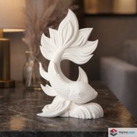 Goldfish Sculpture – Simple Decorative Figurine - 3D Printed