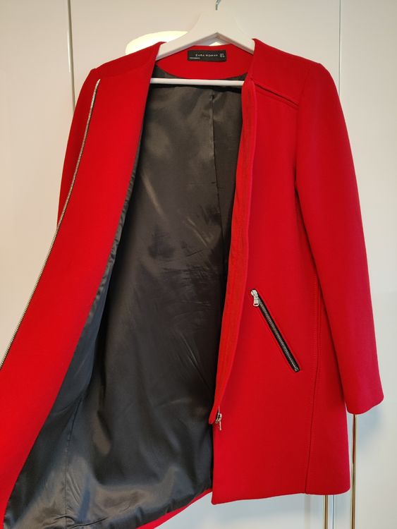 Zara Cappotti: Longblazer / Kurzmantel Rot – Nuovo (secondo la descrizione) da Boswil venduto da sar_f6qy 3