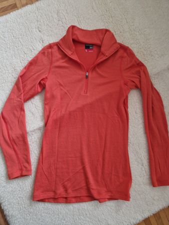 Icebreaker Merino Langarmshirt mit Zip S Farbe Kürbis