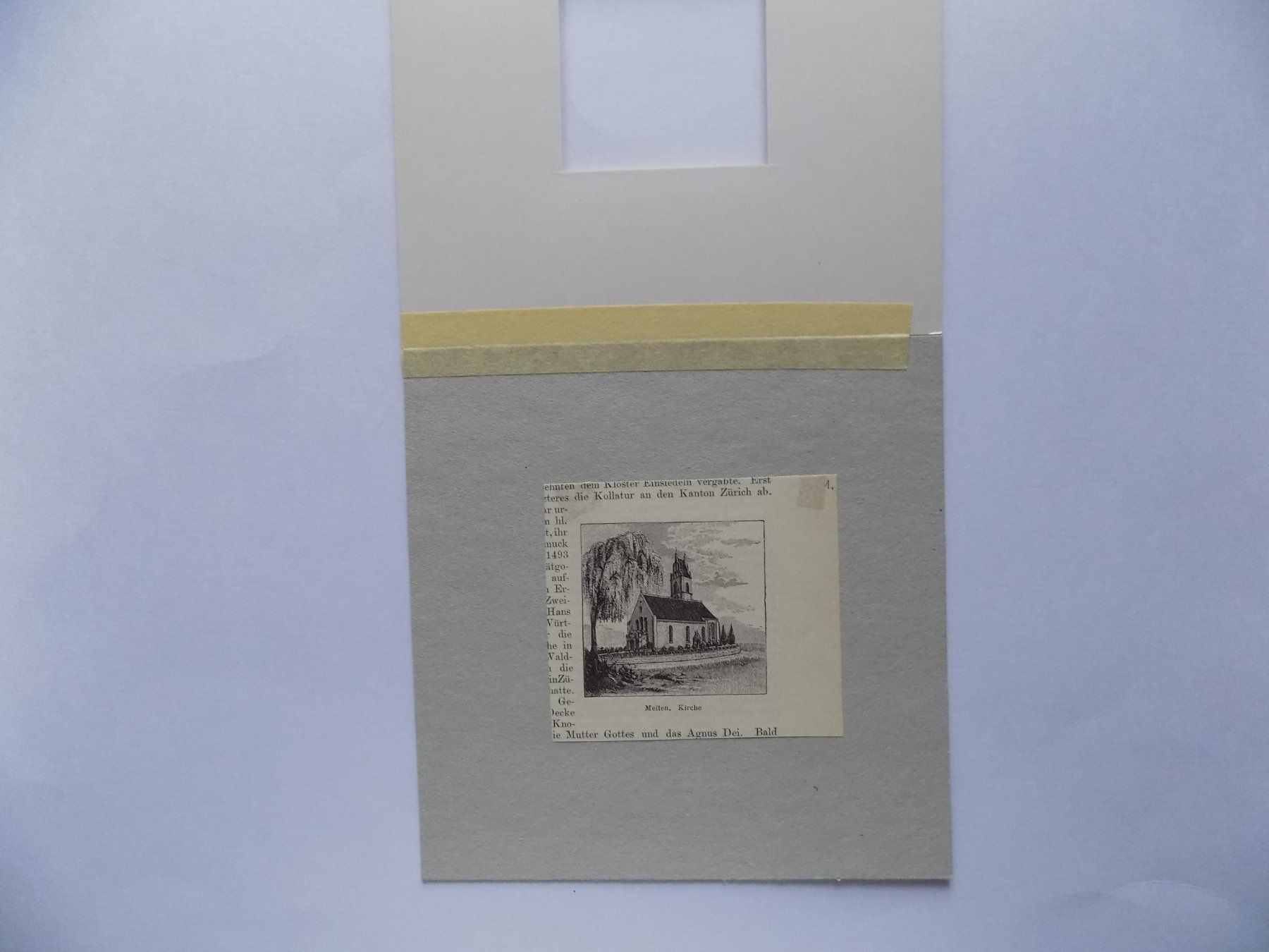 Gravures: Meilen Kirche – D'occasion à Risch par Antikfee 1