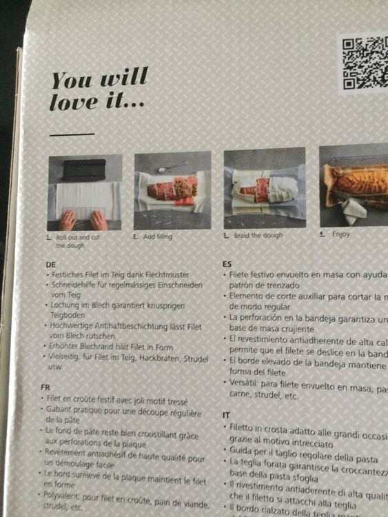 Backblech Filet im Teig Flechtmuster Betty Bossi | Kaufen auf Ricardo