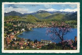 Lugano, Panorama, 1955, gelaufen