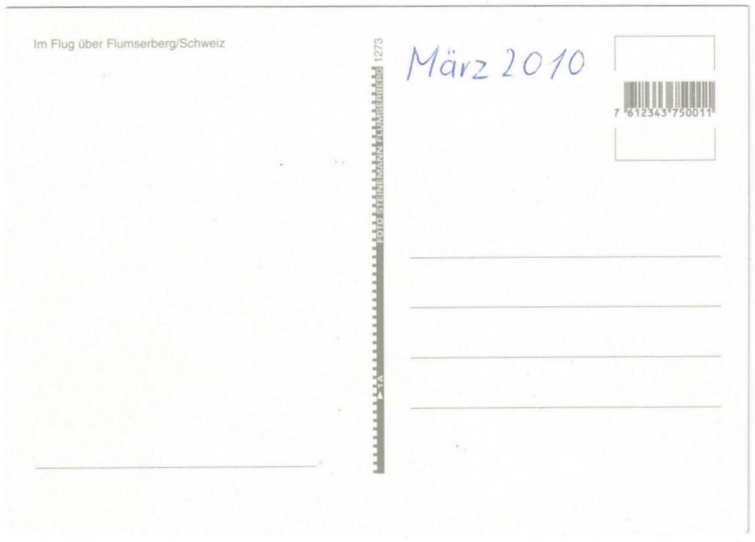 Cartoline postali: Flumserberg - Flugaufname – Usato da Binningen venduto da Mountainrider 1
