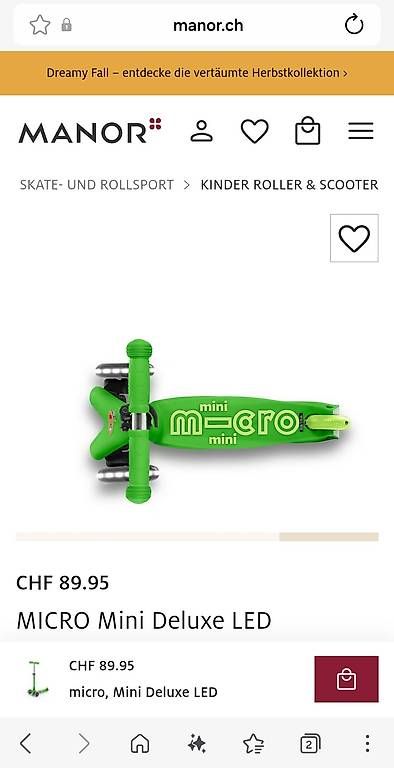 Kickboard: Micro Mini Deluxe LED Kindertrottinet – Neu und originalverpackt aus Münchenstein von Na_Ti88 2