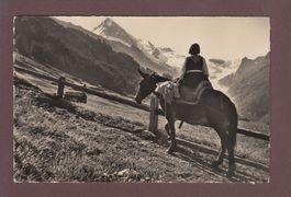 A LA FORCLAZ d'HERENS - En route pour les Mayens - 1949