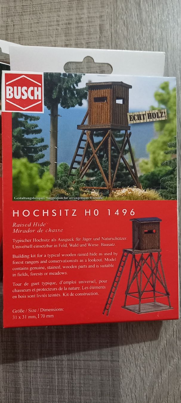 Busch Modelleisenbahnen: 2 Busch Sets Waschbären und Hochsitz H0 – Neu (gemäss Beschreibung) aus Herisau von frp_b5zm 2