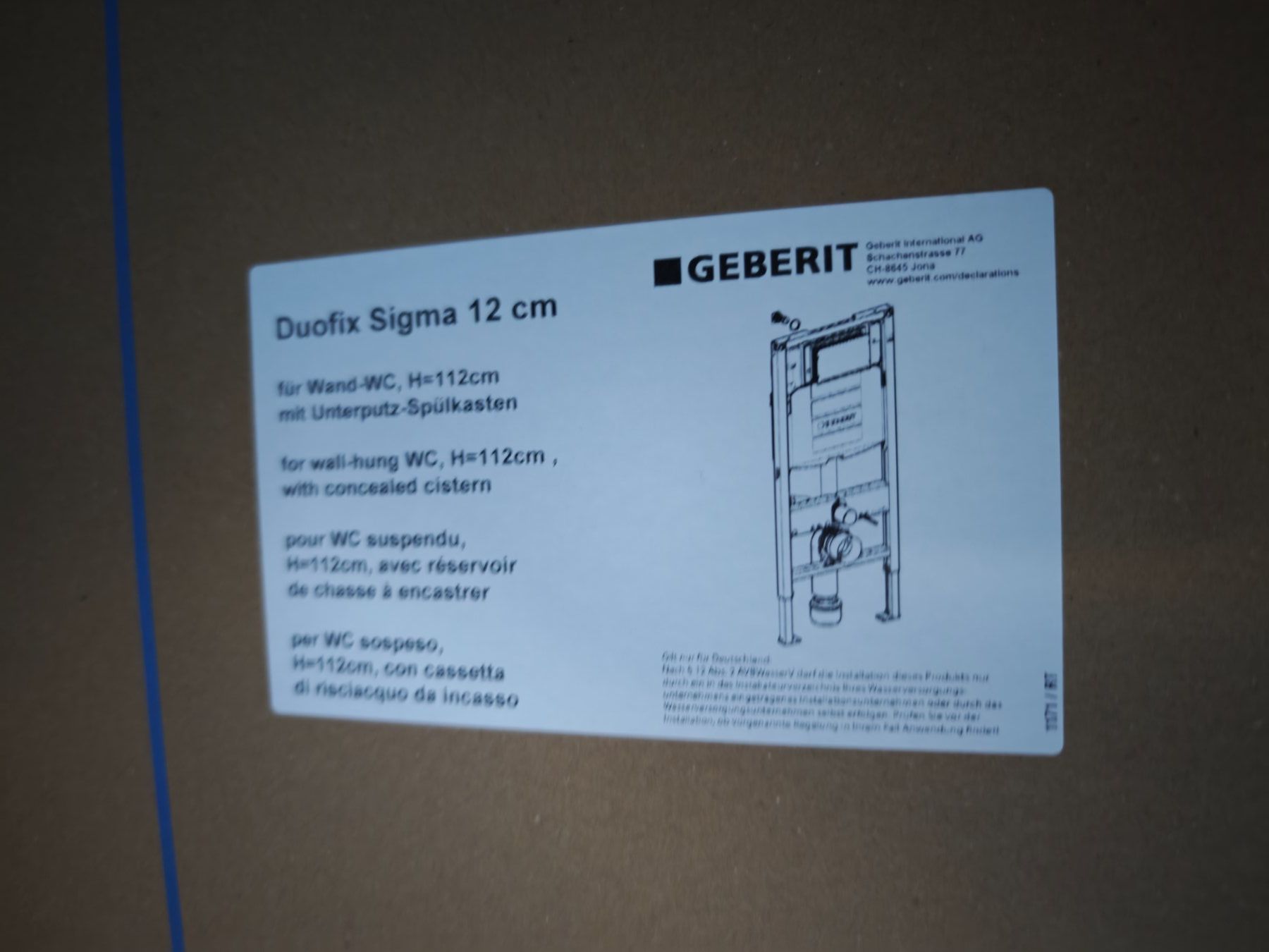 Geberit WC: Geberit ICON WC Set inkl. Duofix Sigma UP Element – Nuovo e nell'imballaggio originale da Zürich venduto da TrueTrade 2