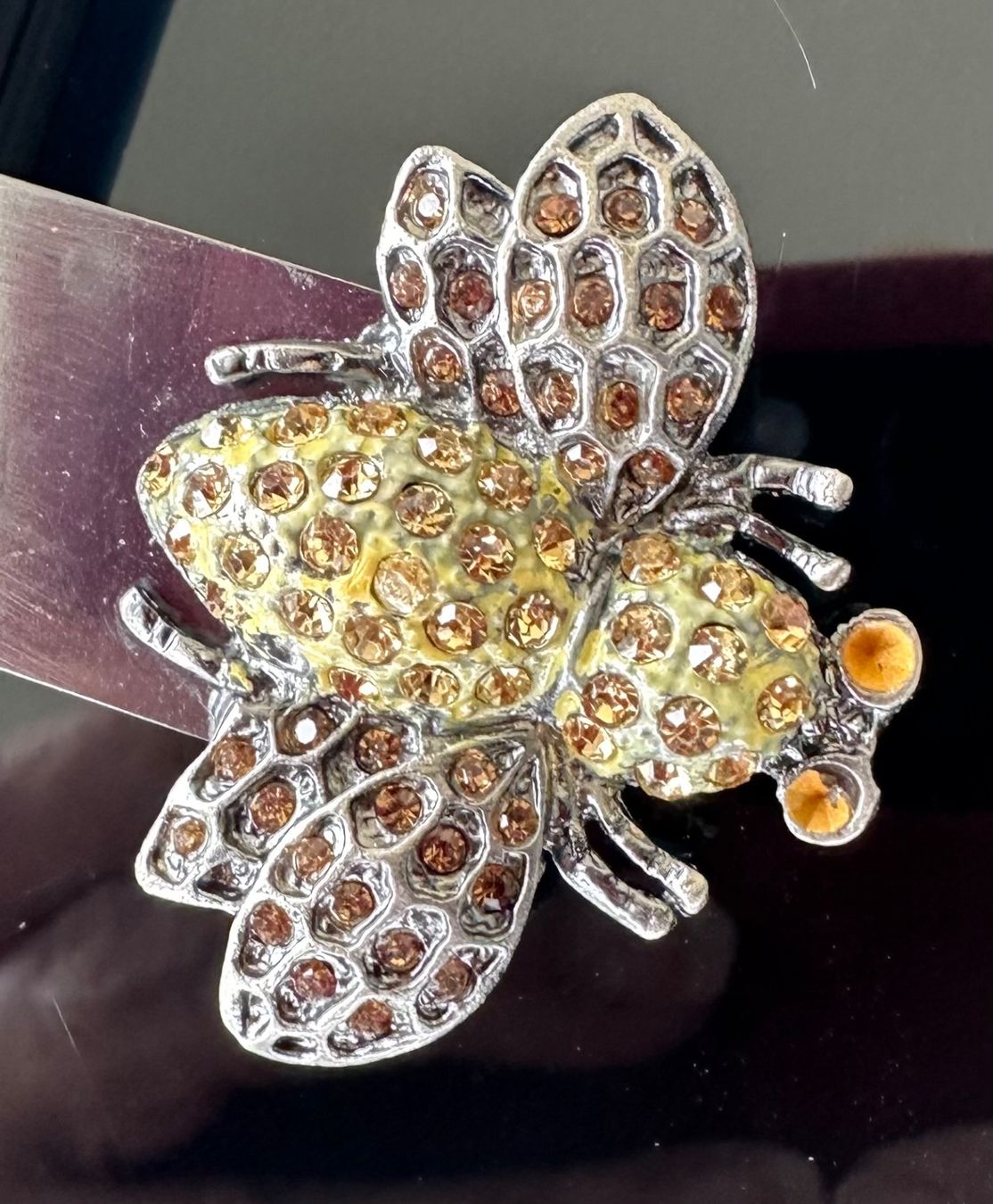 Sonstiges zum Sammeln & Seltenes: Buchzeichen Lesezeichen Biene, vintage, mit Strass – Gebraucht aus Zürich von brazerola 5