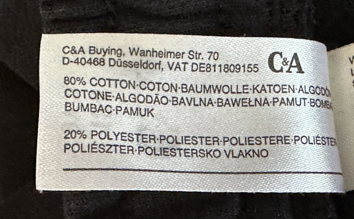 C&A Pantaloni: Pantalone in misto cotone C&A – Usato da Castel San Pietro venduto da Moregi 4
