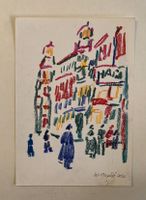 Walter Ropélé 1934, Oelkreide/Papier handsigniert 21x15cm