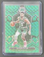 NBA Jayson Tatum 2023 Mosaic Green Numbered Parallel /75