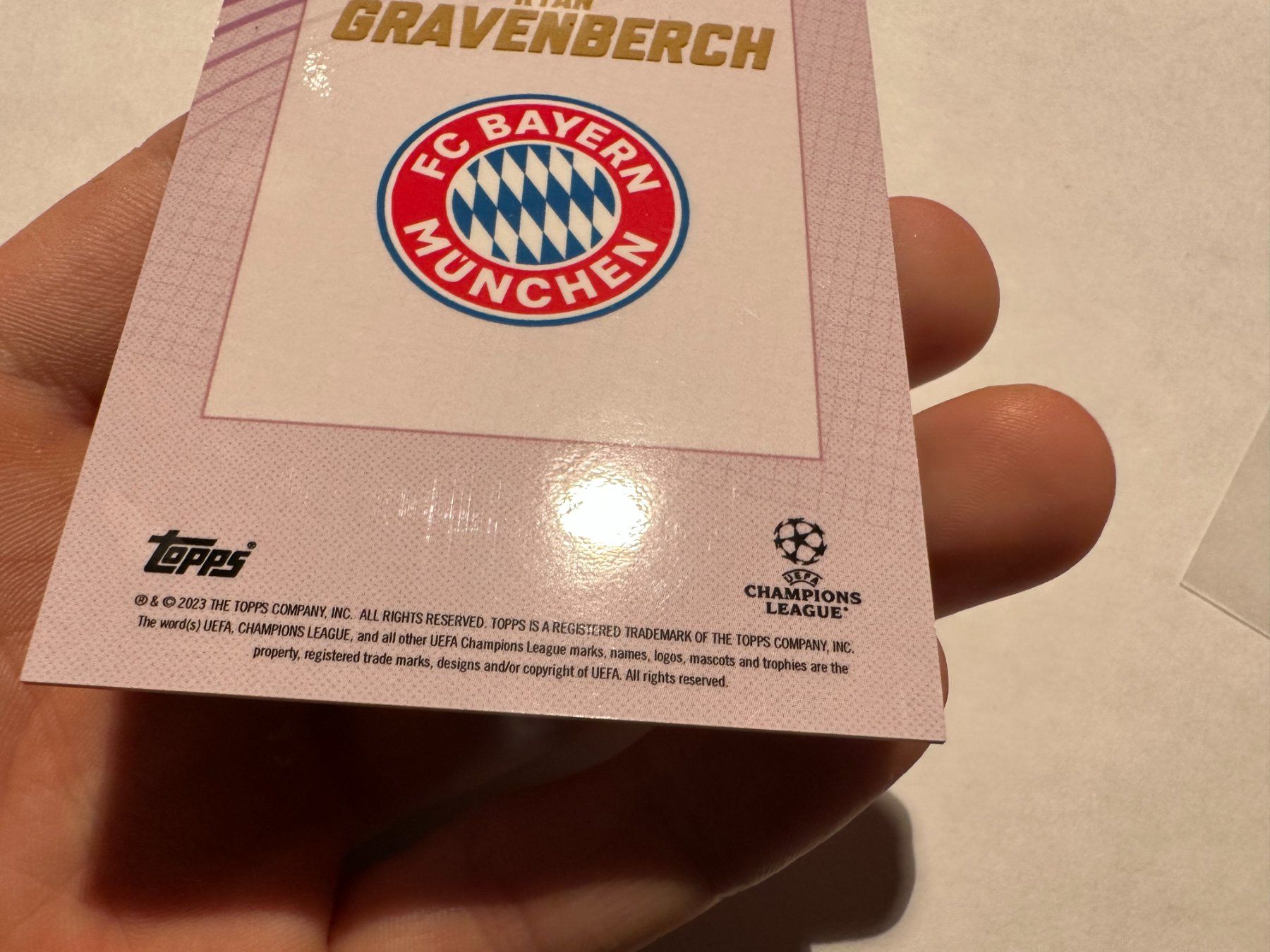 Topps Carte collezionabili: 2022 Topps Gold Ryan Gravenberch 07/25 – Usato da Hagendorn venduto da Pokecollectorch 4