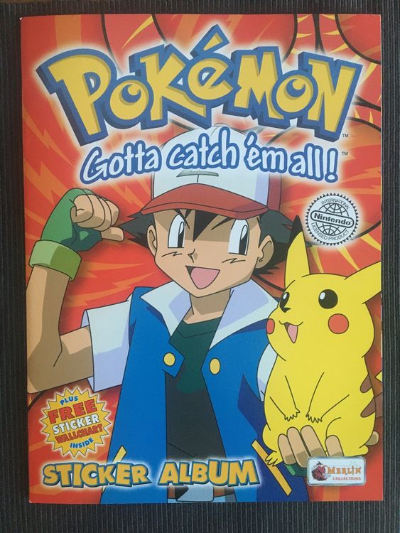 Pokemon Sticker Album Topps Merlin 1999 Vintage komplett Kaufen auf Ricardo