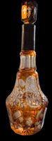 Caraffa color ambra bohemien tardo '700