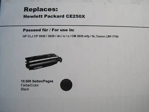 Cartucce per stampanti & toner: Cartouche HP CE250X Black NEUVE – Usato da Grolley venduto da Qayer 1