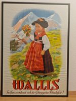 Affiche originale WALLIS – Charles Aubert, 1946 – avec cadre