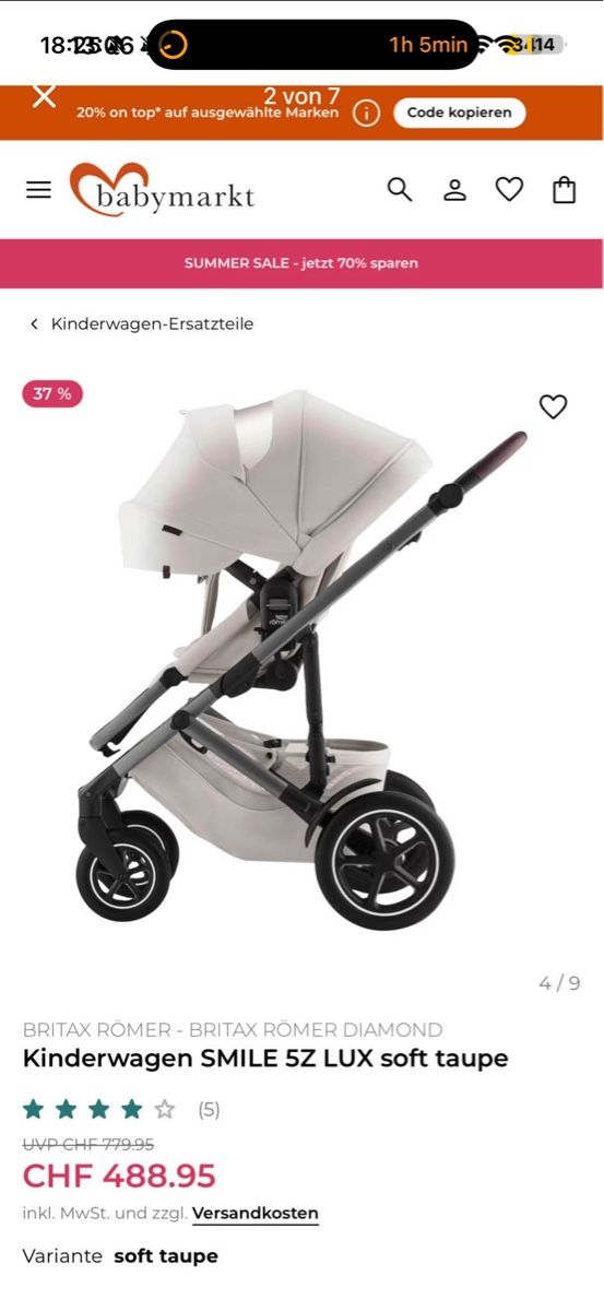 Britax Römer Carrozzine: Britax Römer Kinderwagen  – Usato da Goldach venduto da jxsxy.R 1
