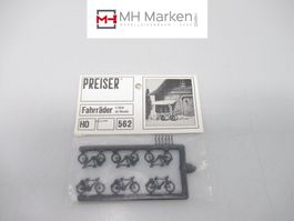 Preiser 562 6er Set Fahrräder Schwarz H0 1:87 Gestaltung Bau