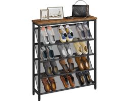 Schuhregal schmal, 5-stufige Schuhablage platzsparend