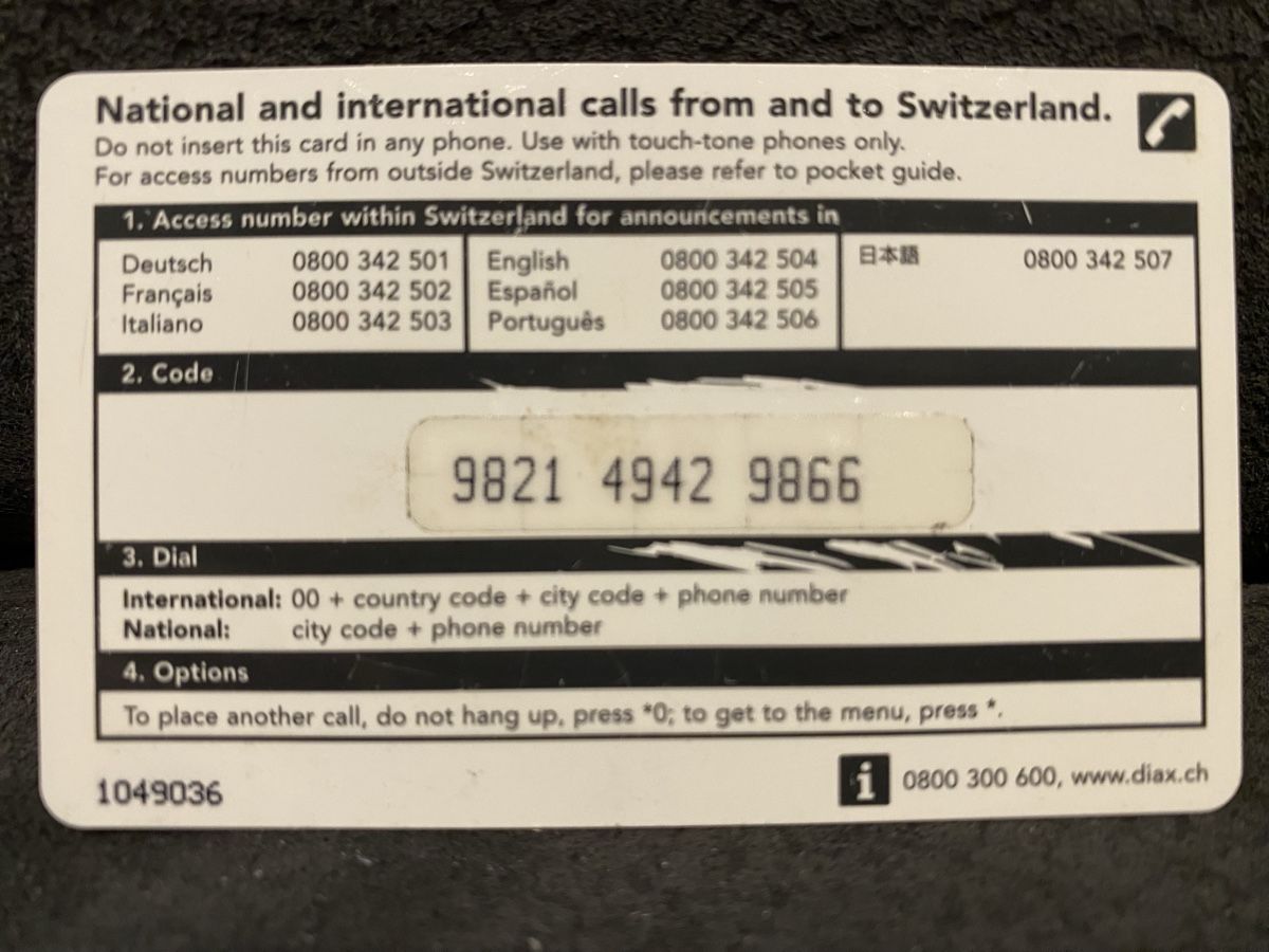Telefon- & Taxkarten: Carte – Gebraucht aus Lausanne von babacard10 1