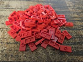 lego 3794 lot de 100 pièces Red Plate, Modified 1 x 2