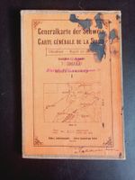 Generalkarte der Schweiz 1869 - gedruckt 1916