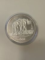 China 1990, 5oz Silber Gedenkmünze! Über 150g Silber!