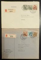 2 Schweiz Einschreibebriefe R-Briefe Landschaftsmarken
